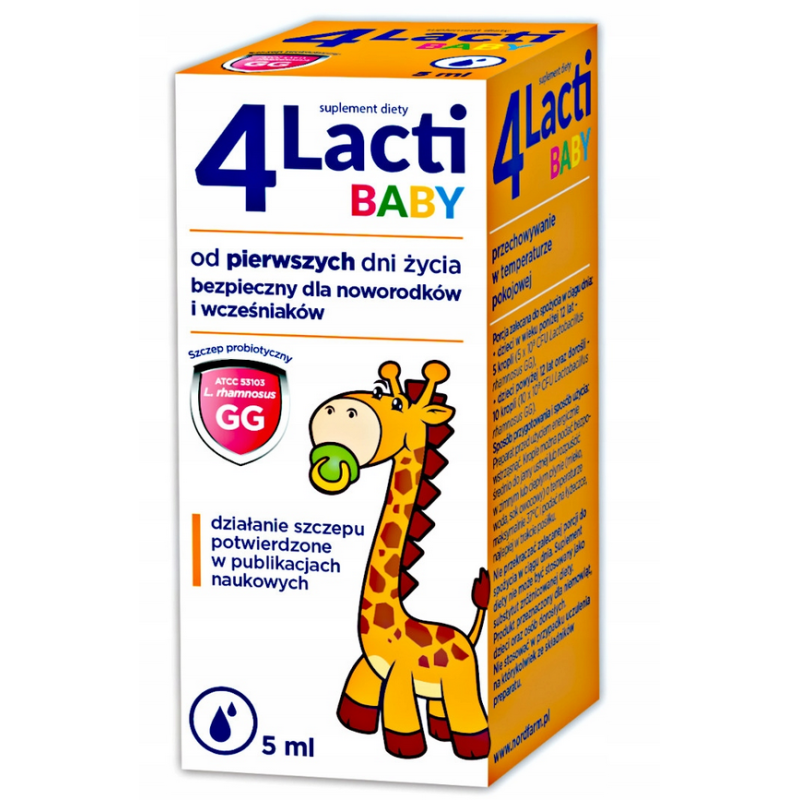 4 Lacti Baby krople 5 ml