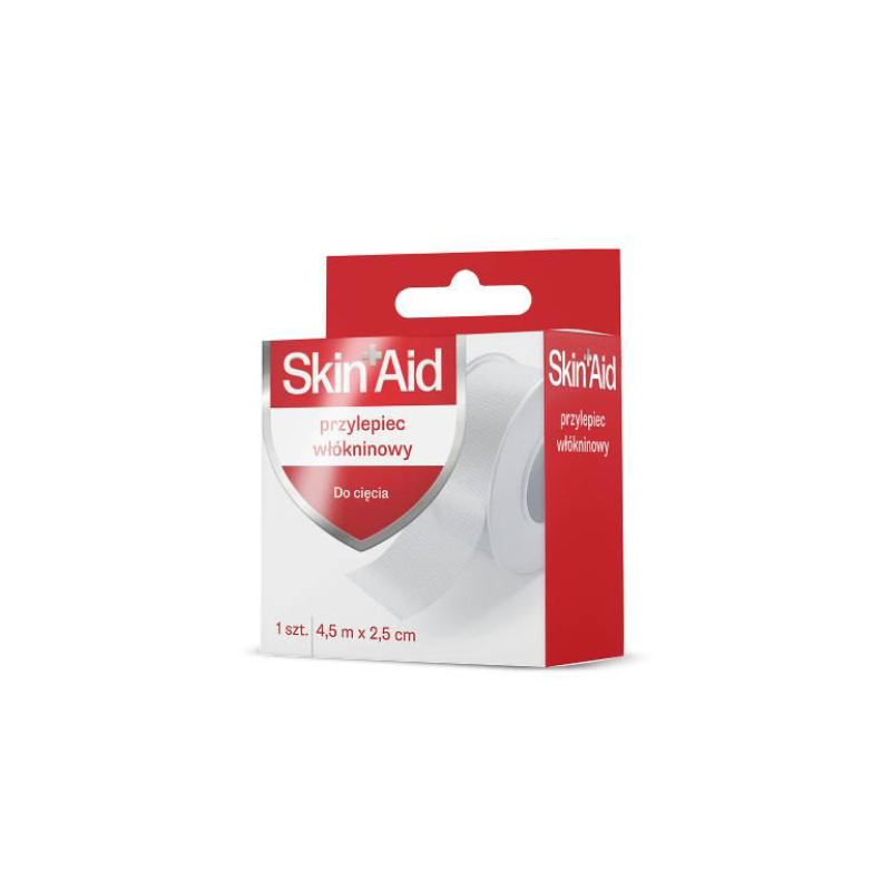 Skin Aid Przylepiec włókninowy 4,5m x 2,5cm 1 sztuka