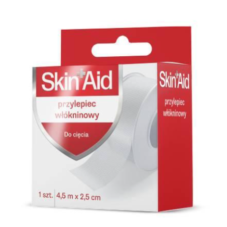 Skin Aid Przylepiec włókninowy 4,5m x 2,5cm 1 sztuka