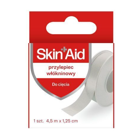 Skin Aid Przylepiec włókninowy 4,5m x 1,25cm 1 sztuka