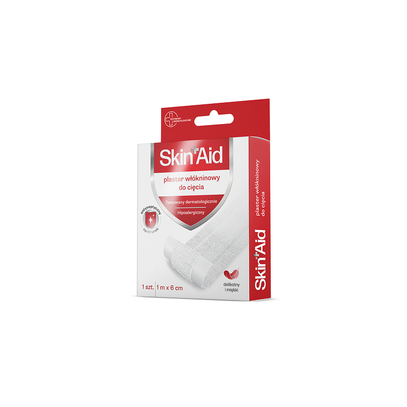 Skin Aid Plaster włókninowy do cięcia 1m x 6cm 1 sztuka