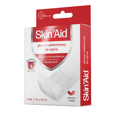 Skin Aid Plaster włókninowy do cięcia 1m x 6cm 1 sztuka