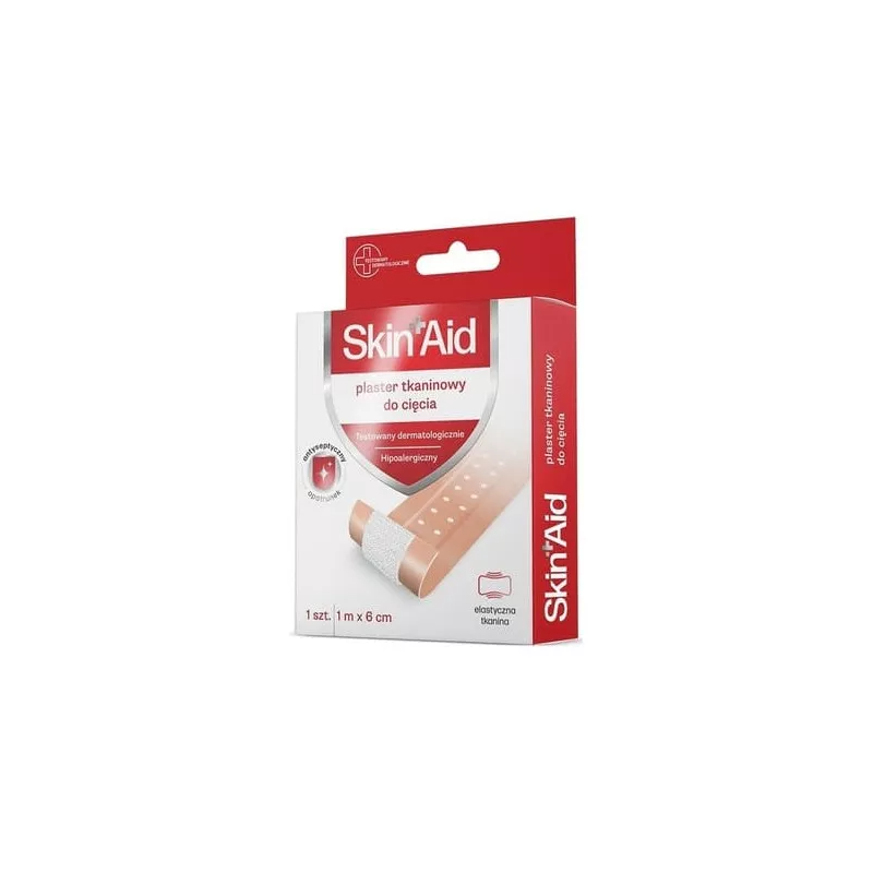 Skin Aid Plaster tkaninowy do cięcia 1m x 6cm 1 sztuka