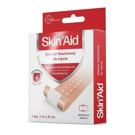 Skin Aid Plaster tkaninowy do cięcia 1m x 6cm 1 sztuka