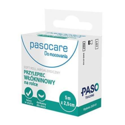 Pasocare Soft Roll Przylepiec włókninowy na rolce 5m x 2,5cm 1 sztuka