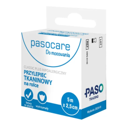 Pasocare Soft Roll Przylepiec tkaninowy na rolce 5m x 5cm 1 sztuka