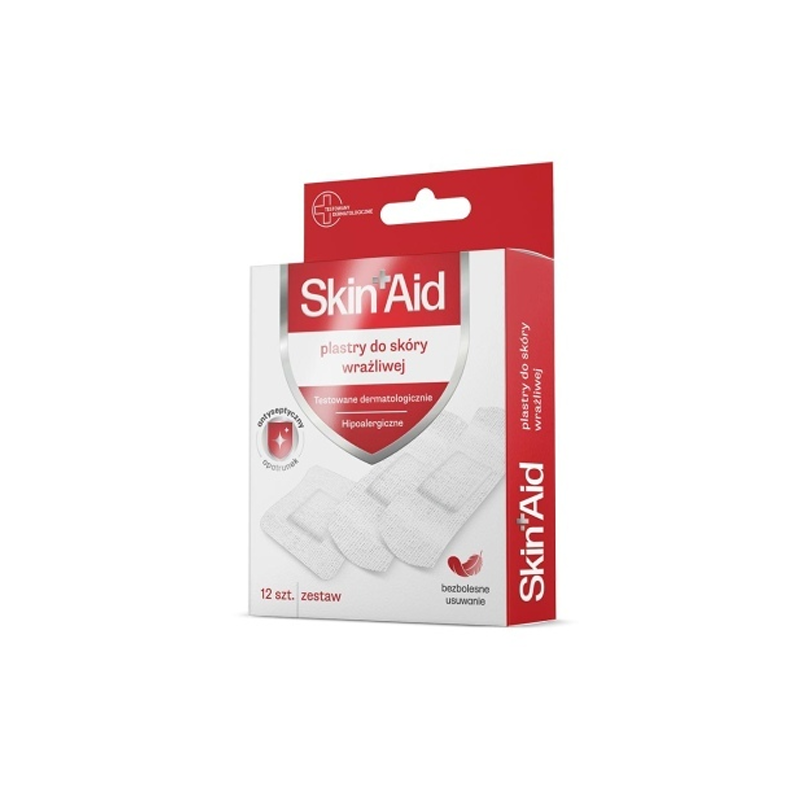 Skin Aid Plastry do skóry wrażliwej 12 sztuk