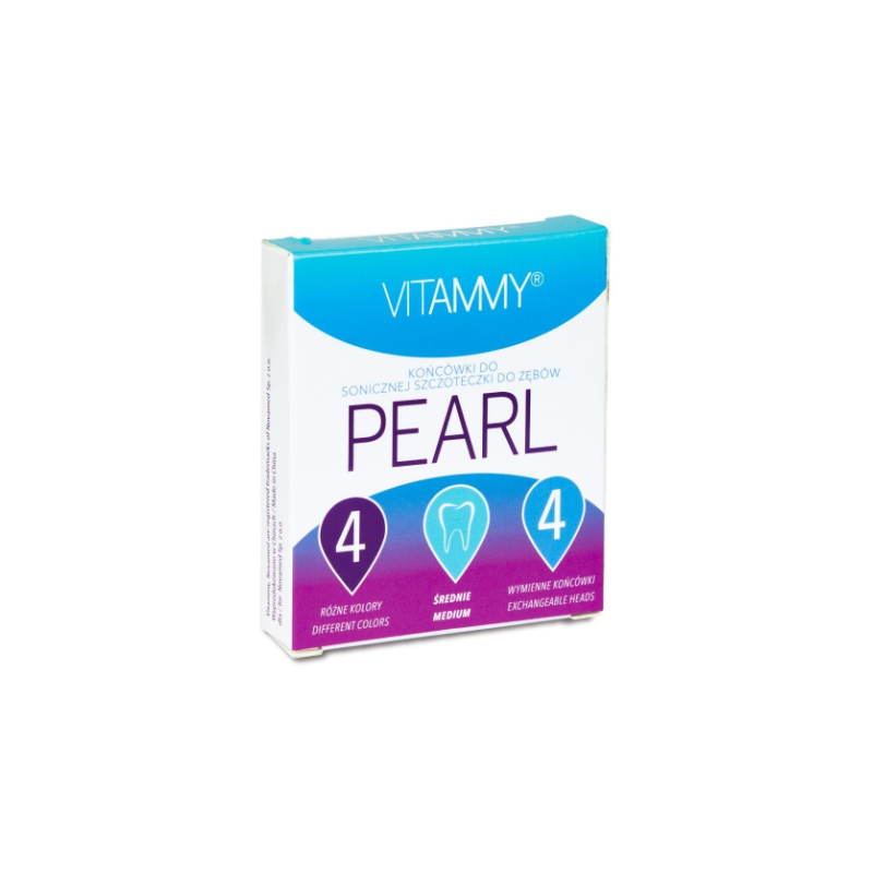 VITAMMY Pearl Końcówki do szczoteczki sonicznej 4 sztuki