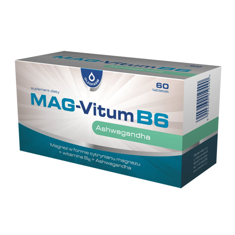 Mag-Vitum B6 Ashwagandha 60 tabletek