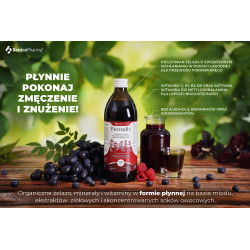 Bioradix organiczne żelazo, witaminy i minerały w płynie 500ml