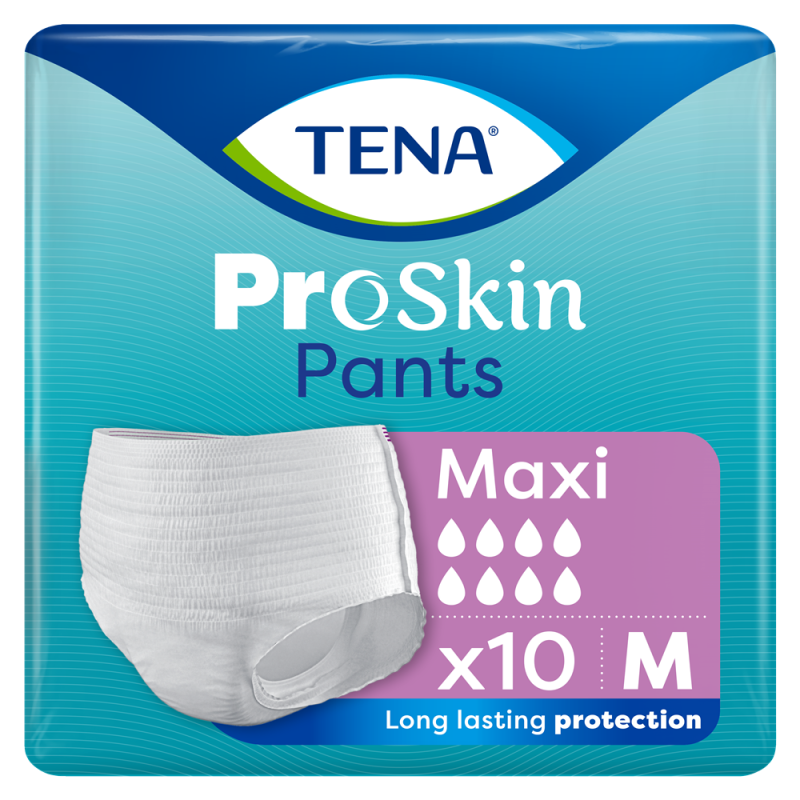 TENA Pants ProSkin Maxi majtki chłonne rozmiar M 10 sztuk