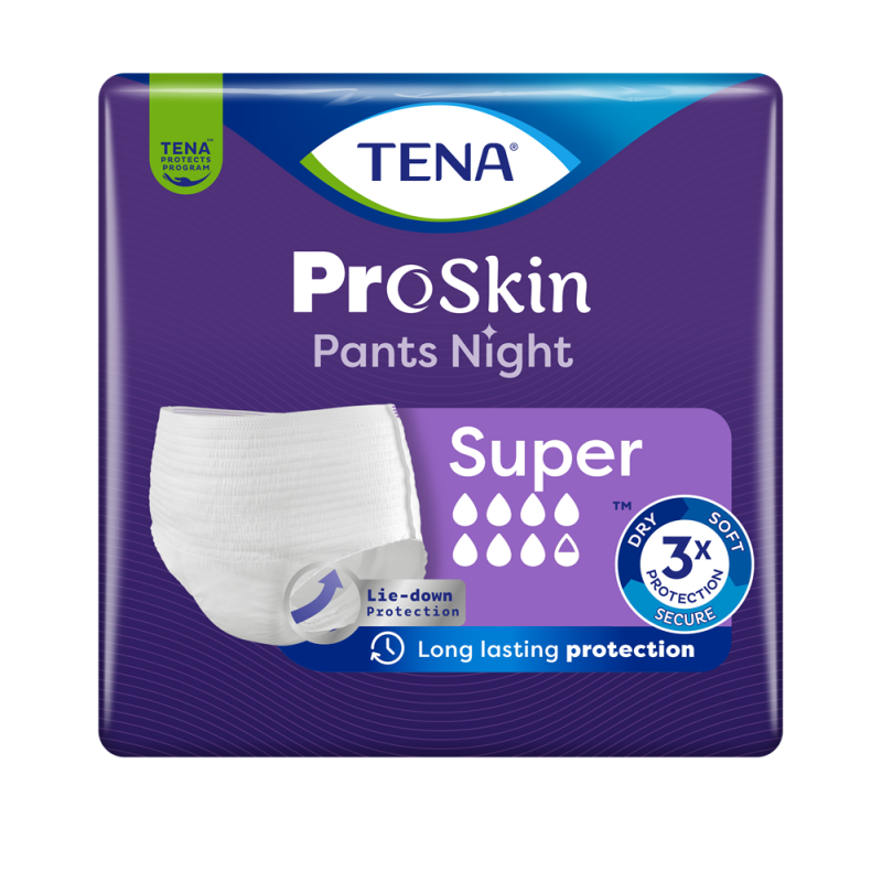 TENA PANTS ProSkin Super Night Majtki chłonne rozmiar M 10 sztuk