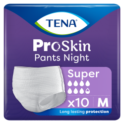 TENA PANTS ProSkin Super Night Majtki chłonne rozmiar M 10 sztuk