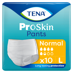 TENA PANTS ProSkin Normal Majtki chłonne rozmiar L 10 sztuk