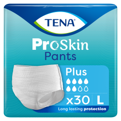 TENA PANTS ProSkin Plus Majtki chłonne rozmiar L 30 sztuk