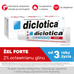 DICLOTICA CONTUSIO FORTE żel na stłuczenia, urazy, obrzęki, ukąszenia i oparzenia 75g