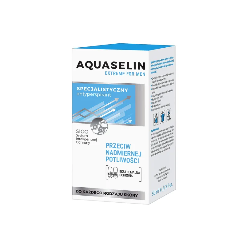 Aquaselin Extreme Antyperspirant roll-on specjalistyczny dla mężczyzn 50ml