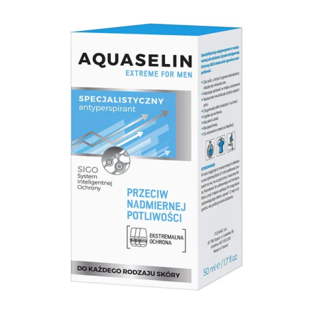 Aquaselin Extreme Antyperspirant roll-on specjalistyczny dla mężczyzn 50ml