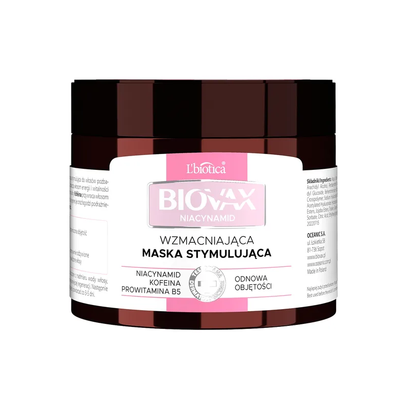 Biovax Niacynamid Maska stymulacyjna do włosów wzmacniająca 250ml