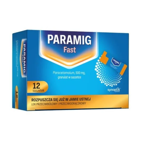 Paramig Fast 500mg 12 saszetek