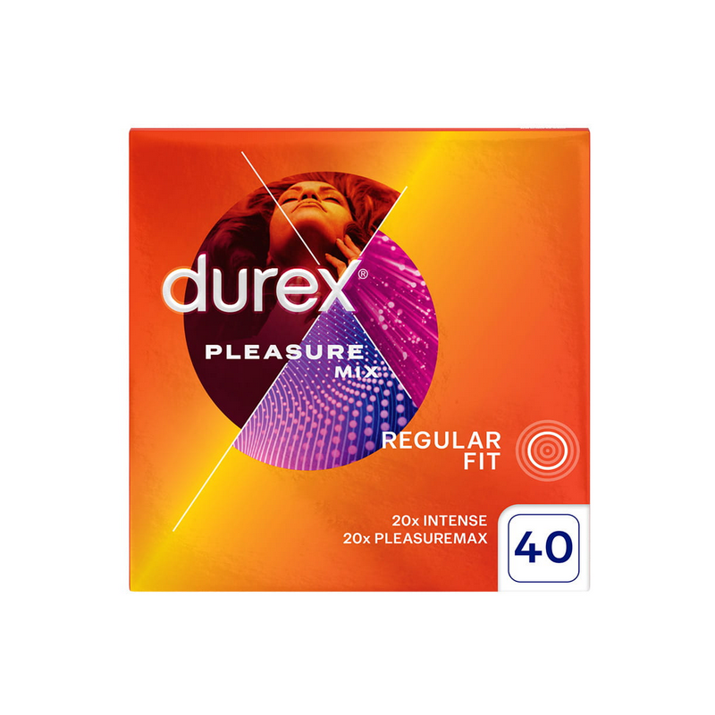 DUREX Pleasure Mix zestaw prezerwatyw 40 sztuk