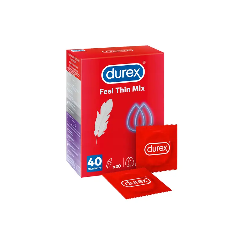 Durex Prezerwatywy Feel Thin Mix 40 sztuk