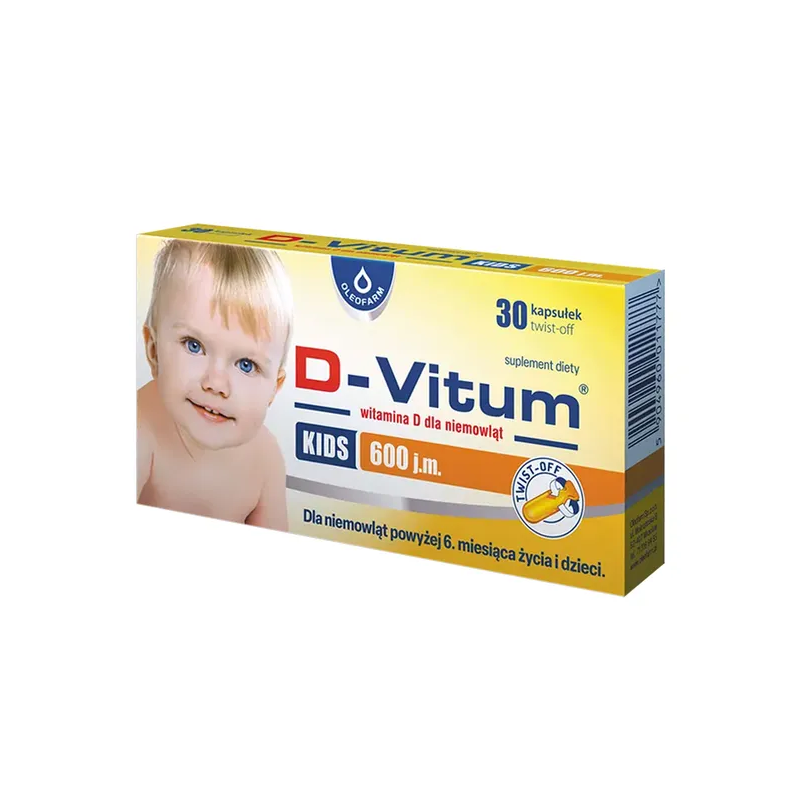 D-Vitum Kids 600 j.m. 30 kapsułek