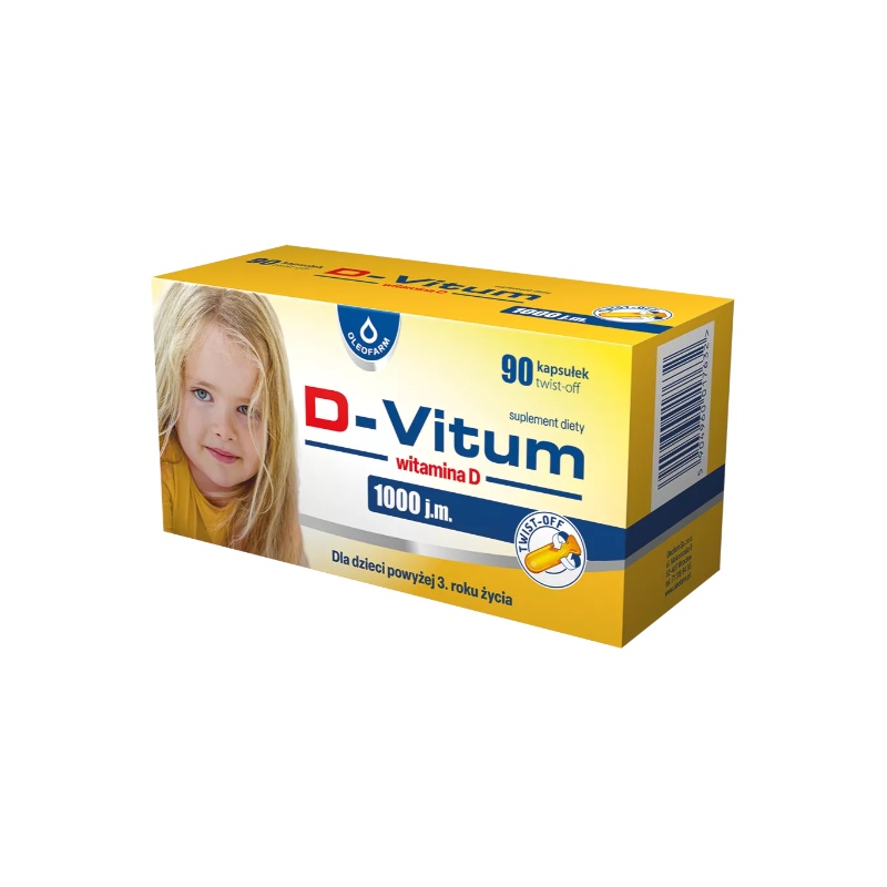 D-Vitum 1000 j.m. witamina D 90 kapsułek