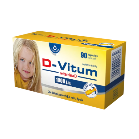 D-Vitum 1000 j.m. witamina D 90 kapsułek