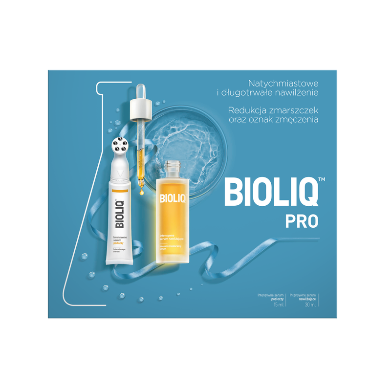 BIOLIQ PRO Intensywne serum pod oczy 15 ml + Intensywne serum nawilżające 30 ml