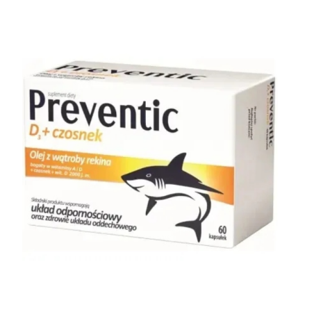 PREVENTIC EXTRA D3 + CZOSNEK 60 kapsułek