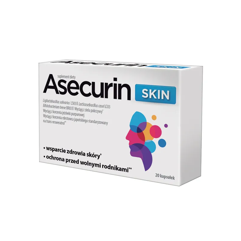 Asecurin Skin 20 kapsułek