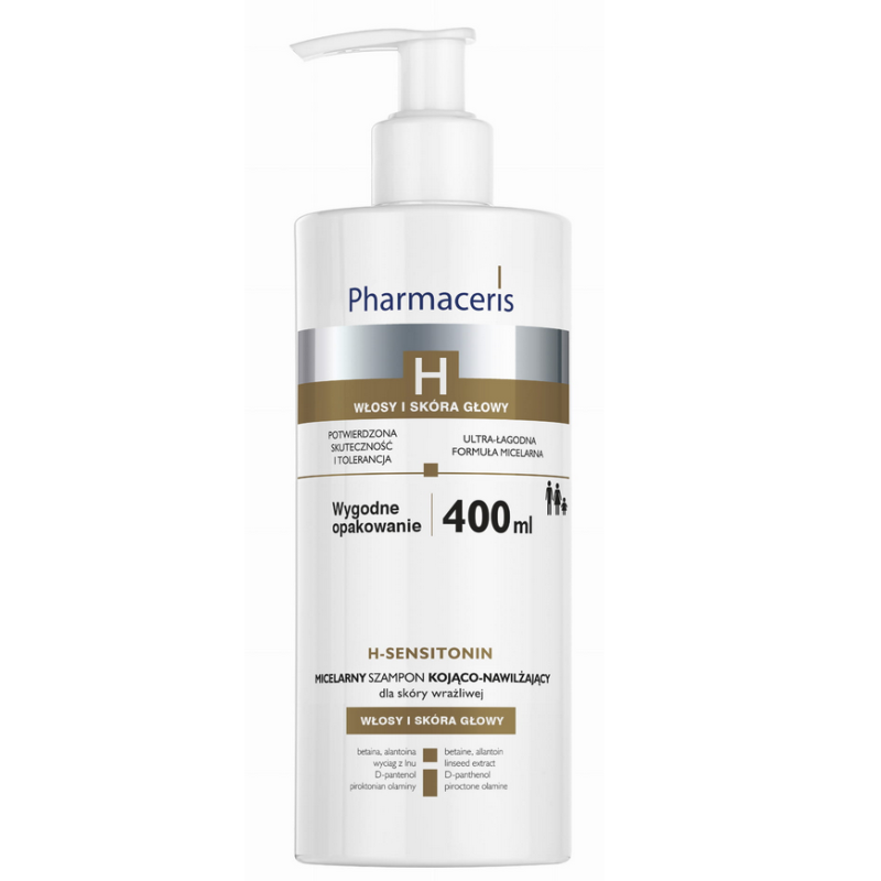 Pharmaceris H-SENSITONIN MICELARNY SZAMPON KOJĄCO-NAWILŻAJĄCY do skóry wrażliwej 400ml