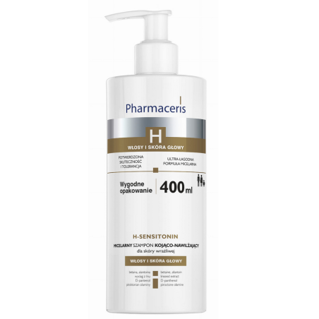 Pharmaceris H-SENSITONIN MICELARNY SZAMPON KOJĄCO-NAWILŻAJĄCY do skóry wrażliwej 400ml