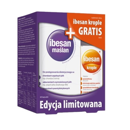 Ibesan maślan 60 kapsułek + krople 30 ml