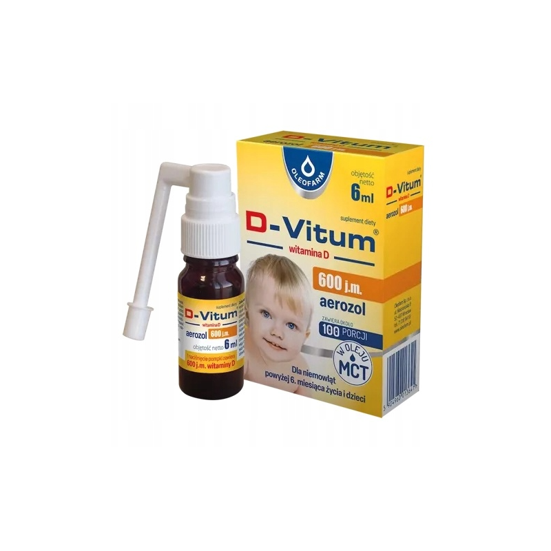 D-Vitum aerozol 600 j.m. 6ml