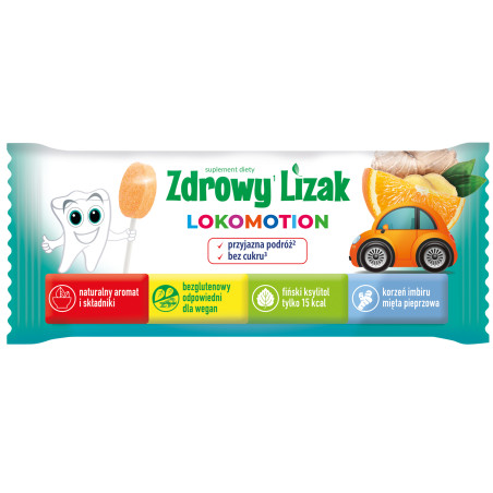 Zdrowy lizak Mniam-Mniam Lokomotion 1 sztuka