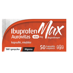 Ibuprofen MAX Aurovitas 400 mg 10 kapsułek