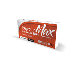 Ibuprofen MAX Aurovitas 400 mg 50 kapsułek