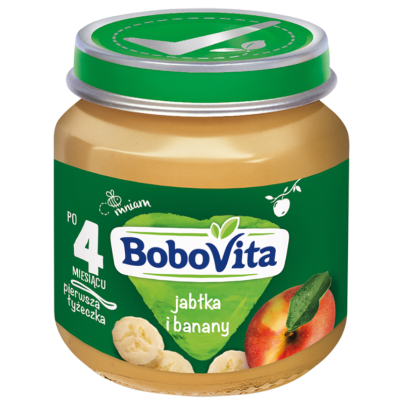 BoboVita Jabłka i banany po 4. miesiącu 125g