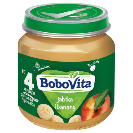 BoboVita Jabłka i banany po 4. miesiącu 125g