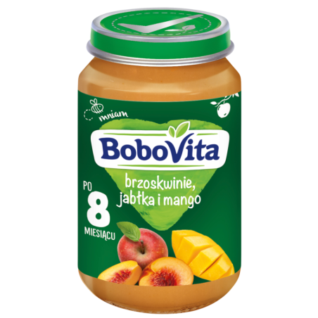 BoboVita Brzoskwinie, jabłka i mango po 8. miesiącu 190g