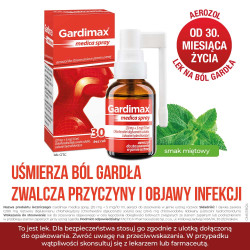 Gardimax medica spray na ból gardła o smaku miętowym 30ml