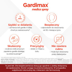 Gardimax medica spray na ból gardła o smaku miętowym 30ml