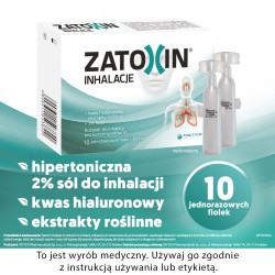 ZATOXIN INHALACJE hipertoniczny roztwór do inhalacji 10 fiolek po 3ml