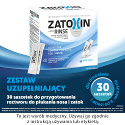 Zatoxin Rinse Zestaw uzupełniający do płukania nosa i zatok 30 saszetek