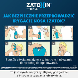 Zatoxin Rinse Zestaw do płukania nosa i zatok 1 irygator + 12 saszetek