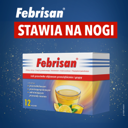 Febrisan (750mg + 60mg + 10mg)/5g, proszek musujący, 12 saszetek