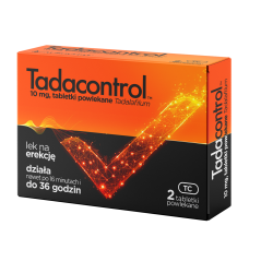 Tadacontrol 10mg na erekcję 2 tabletki powlekane