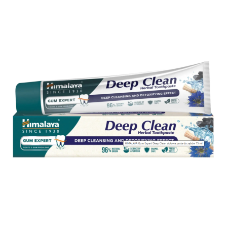 Himalaya Gum Expert Deep Clean Herbal Pasta do zębów głęboko oczyszczająca do zębów 75ml